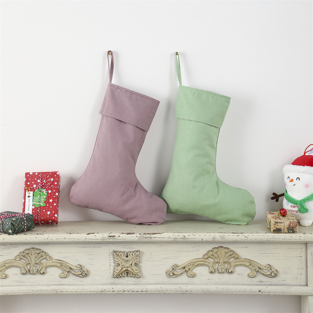 Льняной рождественский носок,  – обзор и цена Christmas Stocking Hanging