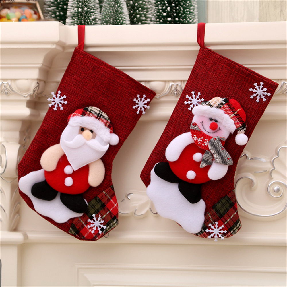 Льняные рождественские чулки,  – обзор и цена Christmas Stocking Hanging